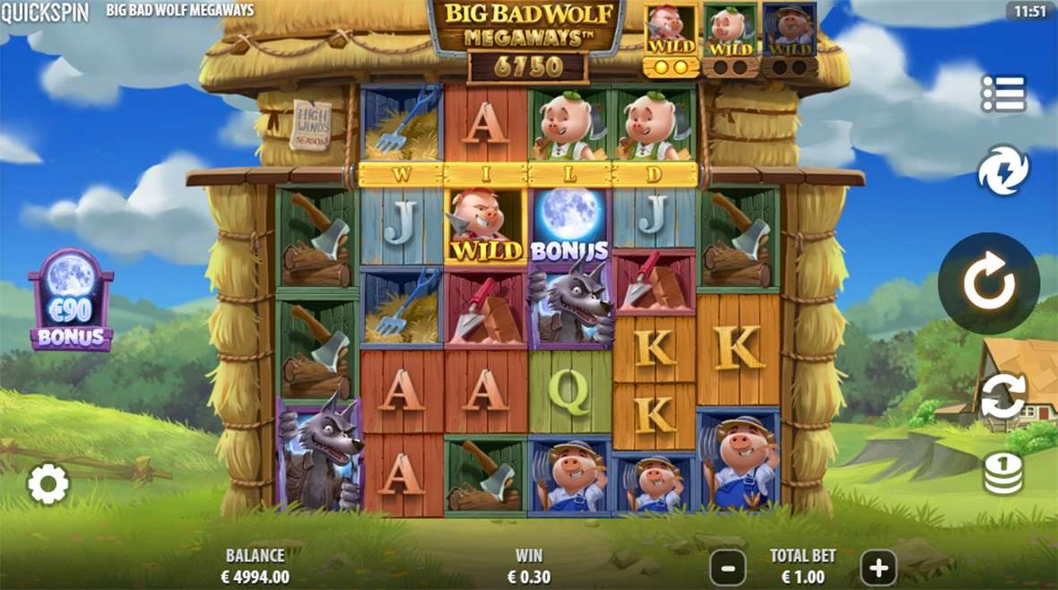 big bad wolf megaways demo
